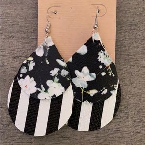 New Faux Leather Earrings